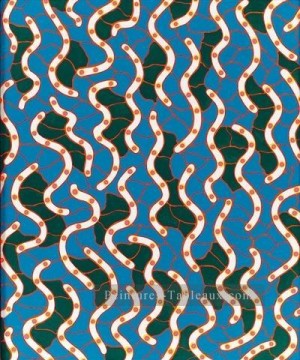  vagues peintre - vagues sur la rivière Hudson 1988 Yayoi KUSAMA pop art minimalisme féministe